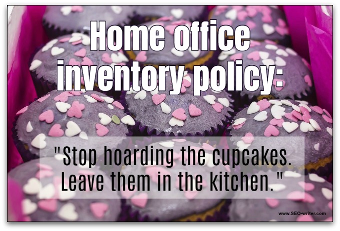 Home office inventory policy cupcakes