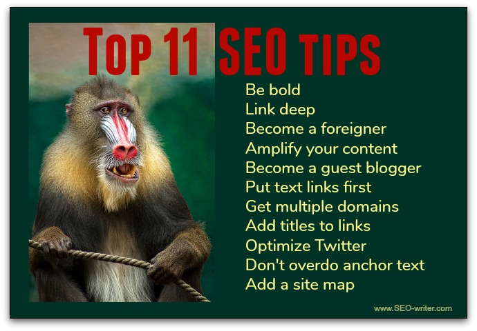 Top 11 SEO tips